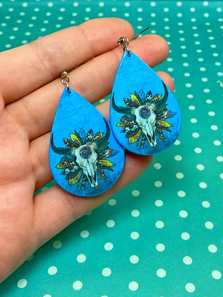 Individual handmade earrings. Bright earrings. Handmade jewelry.
