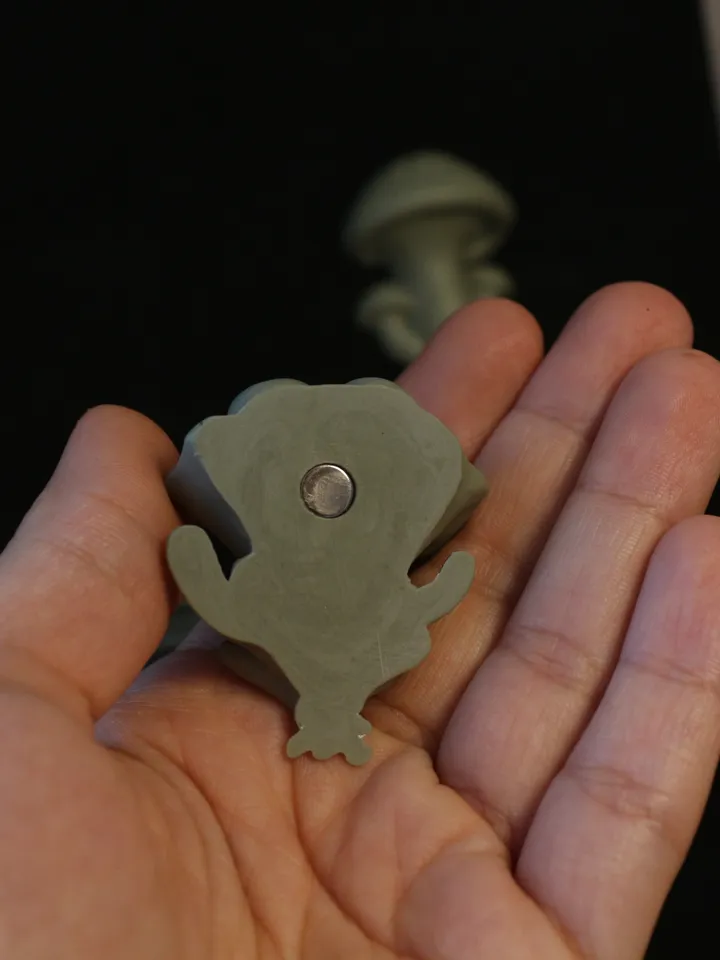 Set of 4 Magnets of Mushrooms from "Genshin Impact" (Unpainted)