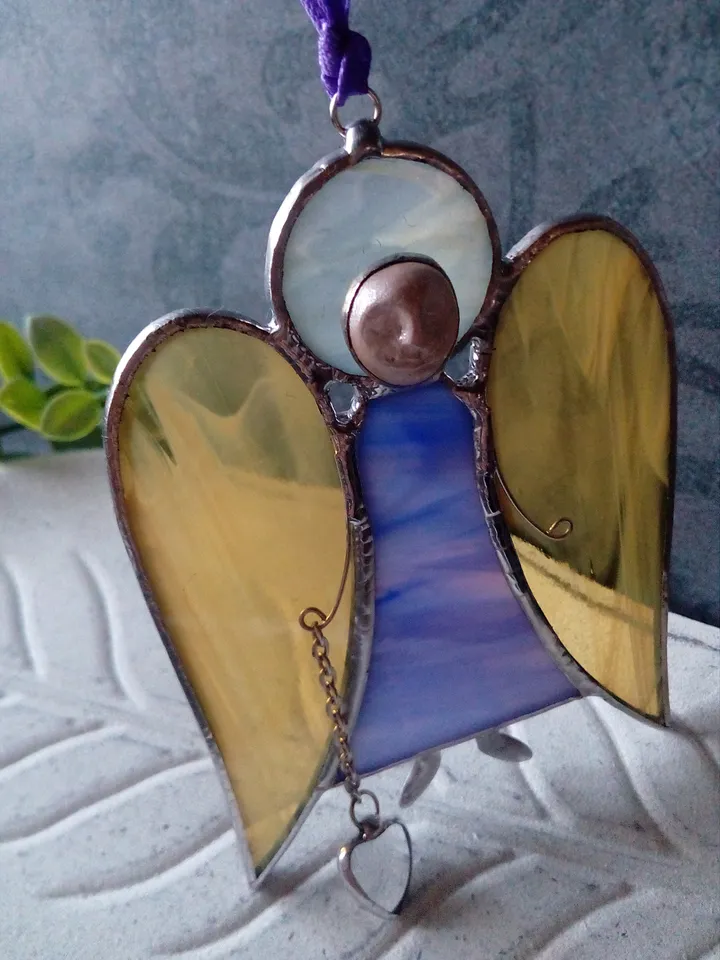 Christmas decorations, Angel suncatcher, New year tree toy, Hygge christmas, Handmade angels