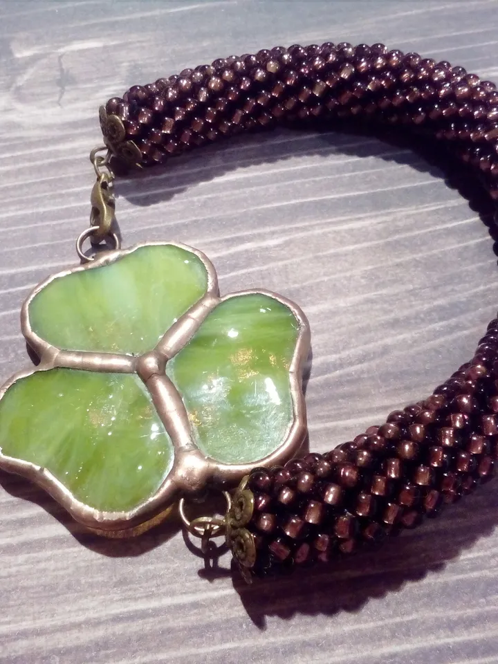 Shamrock bracelet, st patricksday, Clover leaf, trefoil, St Patricks clover, 3 leaf clover, Irish bracelet, st patrick