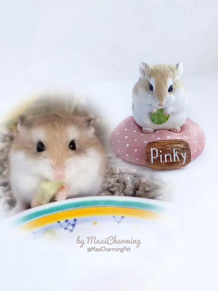 Custom hamster sculpture