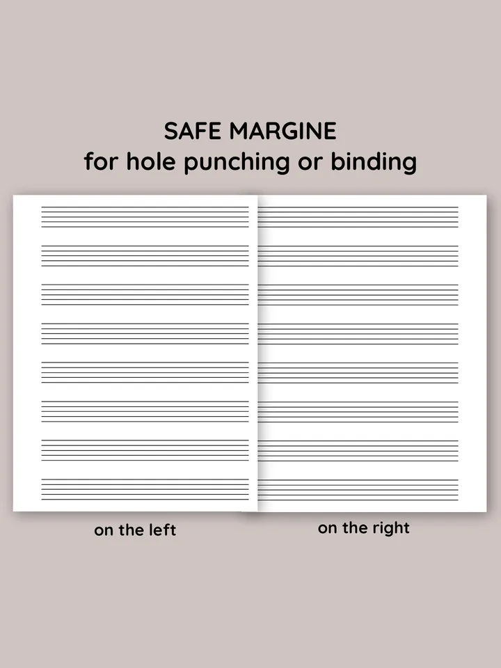 Kids printable sheet music. Blank sheet music printable. Piano staff paper. Blank music paper. Learn piano.
