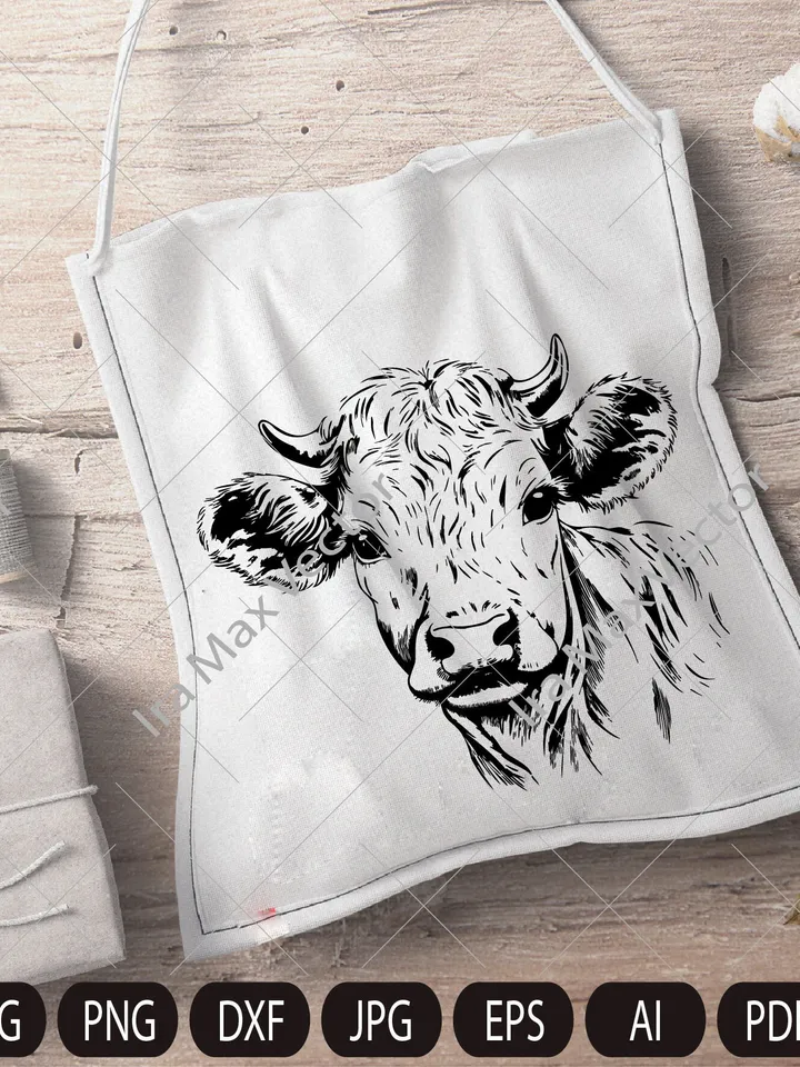 Cute calf svg, calf png, cow little svg, calf vector, calf cricut file, calf silhouette, calf print file, cow clipart, cow svg, cow baby svg