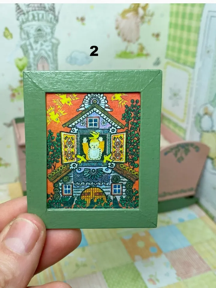 Doll furniture for a children's room. miniature dollhouse. 1:12.