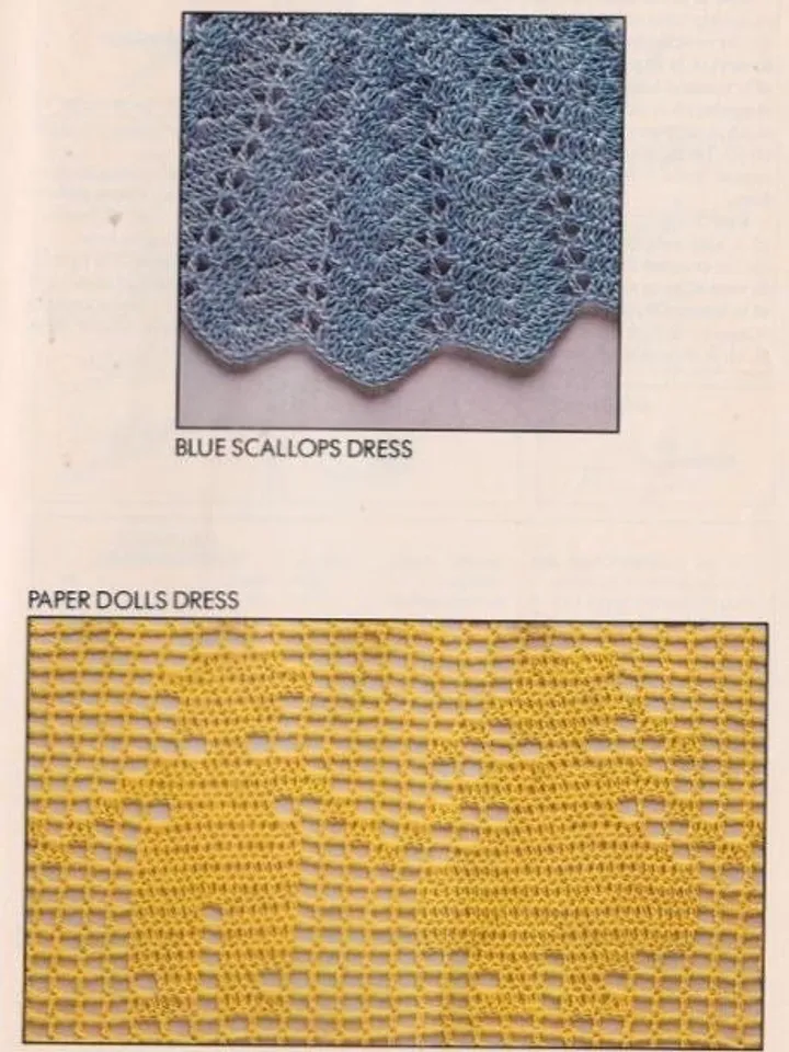 Baby dress crochet pattern, crochet dress baby set 5 vintage dress crochet pattern