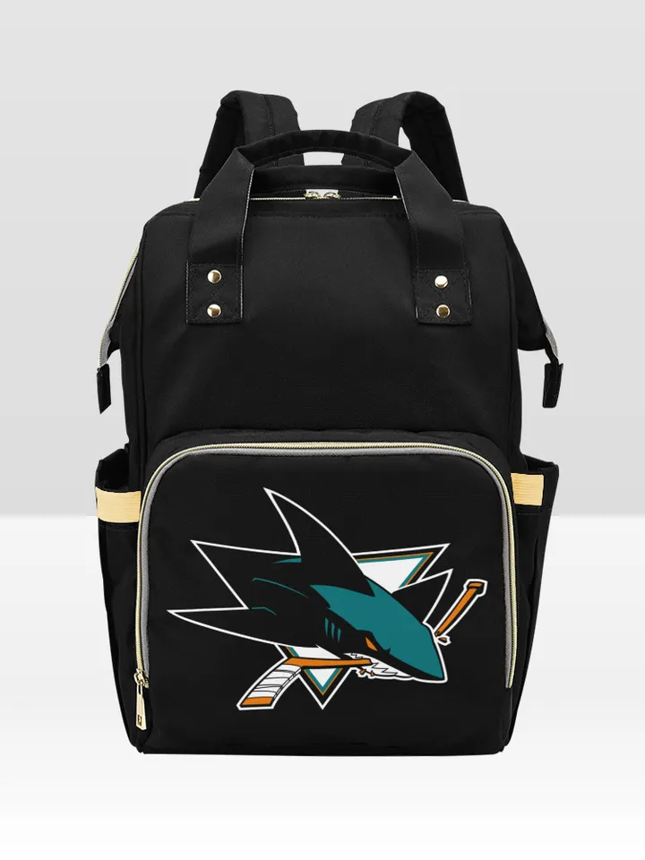 San Jose Sharks Diaper Bag Backpack