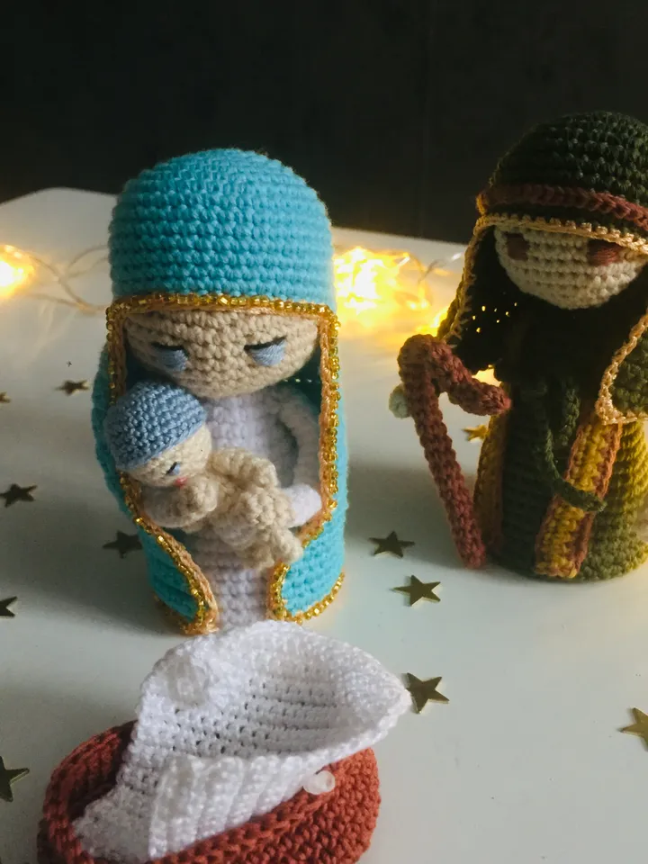 Crochet Pattern Christmas Nativity 3pcs