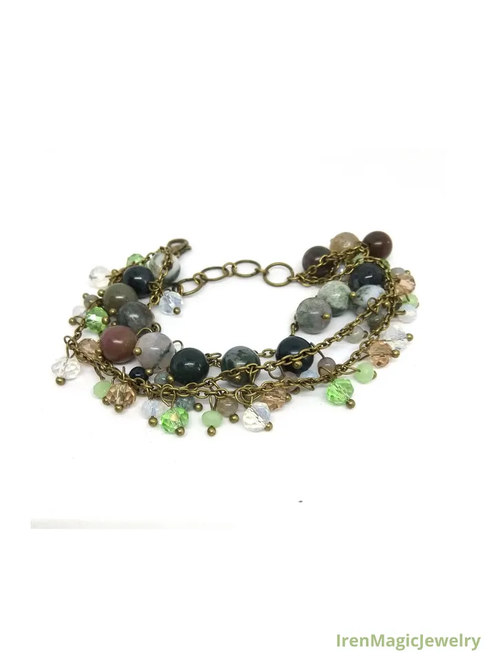 Handmade Bracelet with Indian Agate