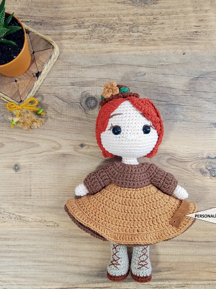 Handmade Crochet Doll, Customizable Amigurumi Stuffed Toy, Personalized Plush Doll, Unique Gift for Kids