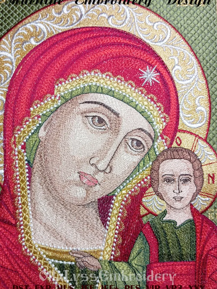 Our Lady of Kazan embroidery design