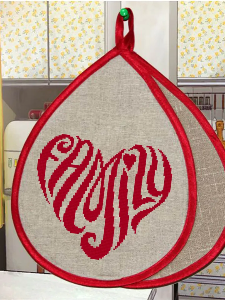 Heart cross stitch pattern download PDF, Valentine's day hand embroidery PDF, Heart ornament cross stitch chart, Quick beginner stitch #V6