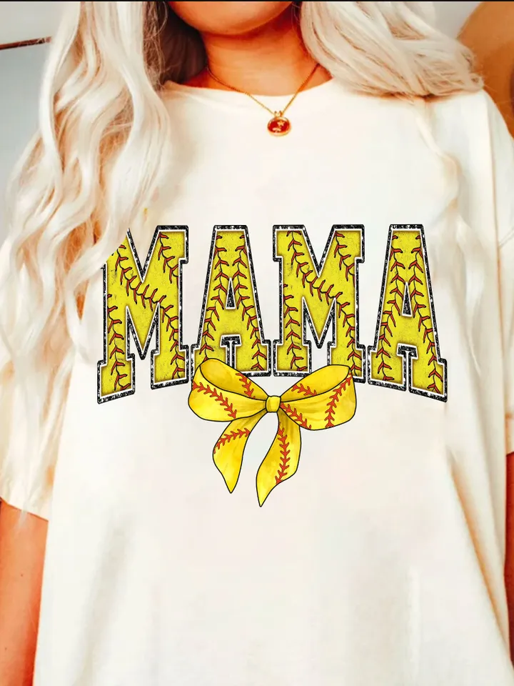 Softball Mama png design sublimation, retro mama png mothers day png design varsity mama png, Coquette Bow png, tee shirt png softball mom