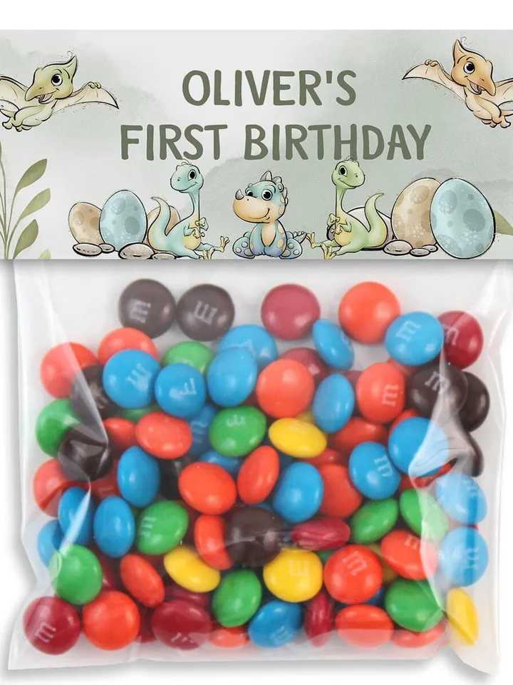 Editable TREAT BAG TOPPER Dinosaur First Birthday Label; Boy Dinosaur Birthday Party; Dinosaur Birthday Template Instant Download; DI1