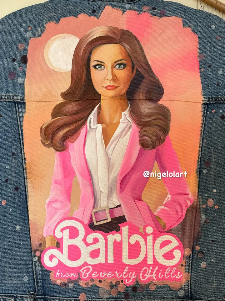 Painted denim jacket
Custom denim jackets Personalized jean jackets Oversized jean jacket gift for her portrait painted art portraits paint on photo