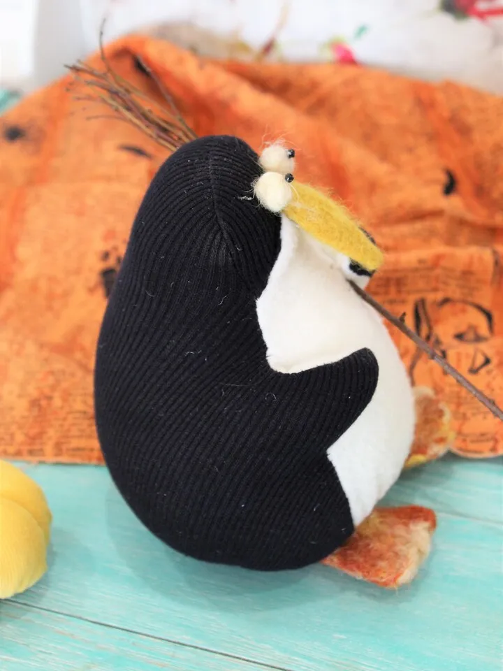 Plush soft penguin toy- Halloween decor, funny gift for friend