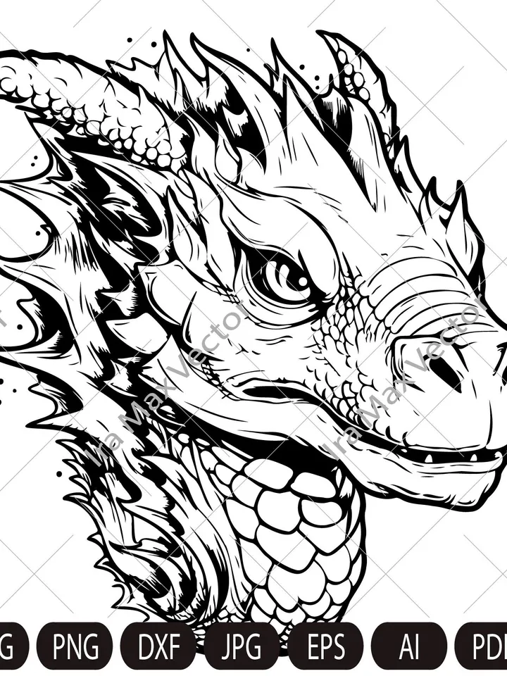 Baby dragon svg, dragon svg, dragon face svg,dragon head,dragon clipart, dragon png, baby dragon svg, fantasy svg, cartoon svg, animal svg
