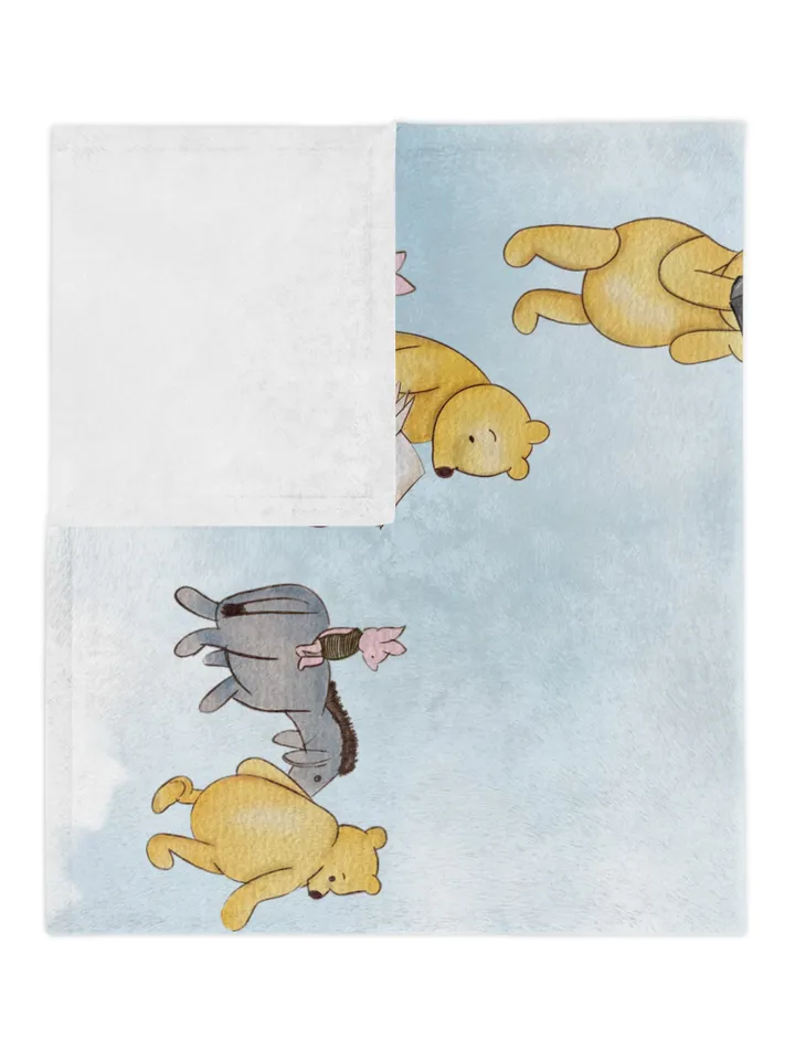 Personalized Milestone Blanket Winnie Pooh, Classic Winnie Pooh Milestone Blanket, Personalized Pooh Blanket, Hundred Acre Wood; wp00