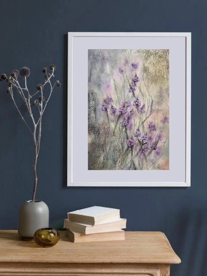 Wildflowers Painting Original Watercolor Flowers Wall Art Floral Artwork