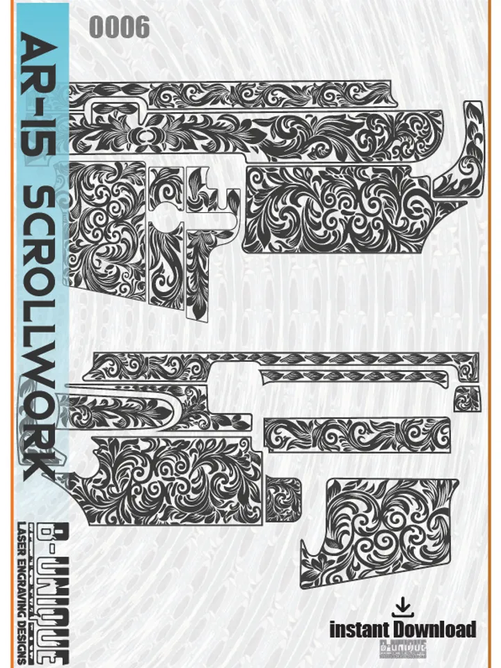 AR-15 Scrollwork