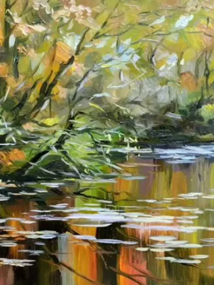 Painting “Autumn time”, oil, size 45x35cm