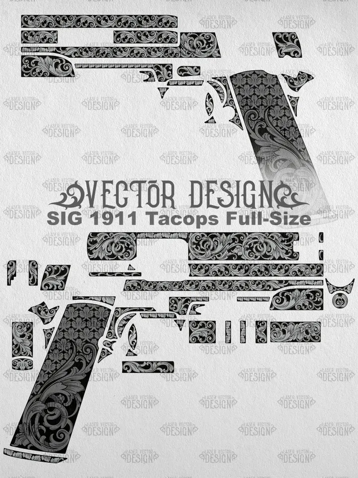 VECTOR DESIGN SIG 1911 Tacops Full-Size Scrollwork 2