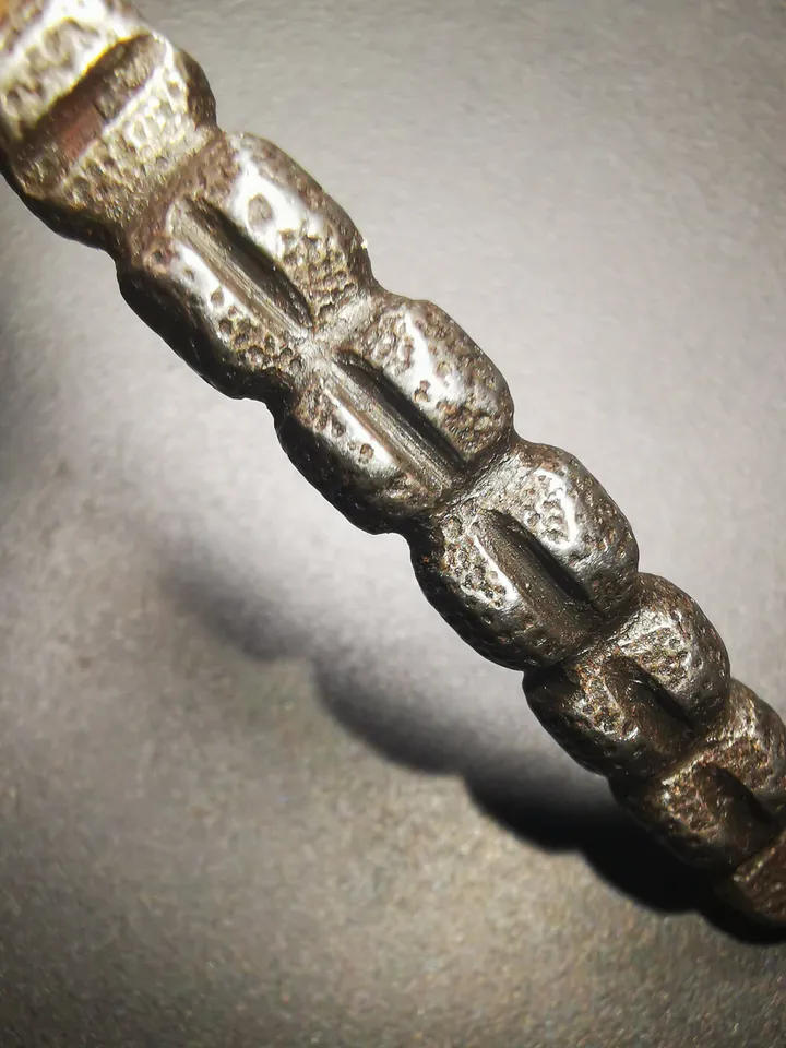 Handmad Charm Pendant,Tibetan Cordyceps Sinensis,Made of Cold Iron and Brass