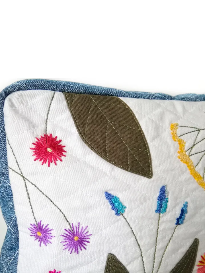 Handcrafted Denim Shoulder Bags: Handmade Embroidered Fabric Women's Handbags - Functional Accessories in Boho Style. FREE SHIPPING!