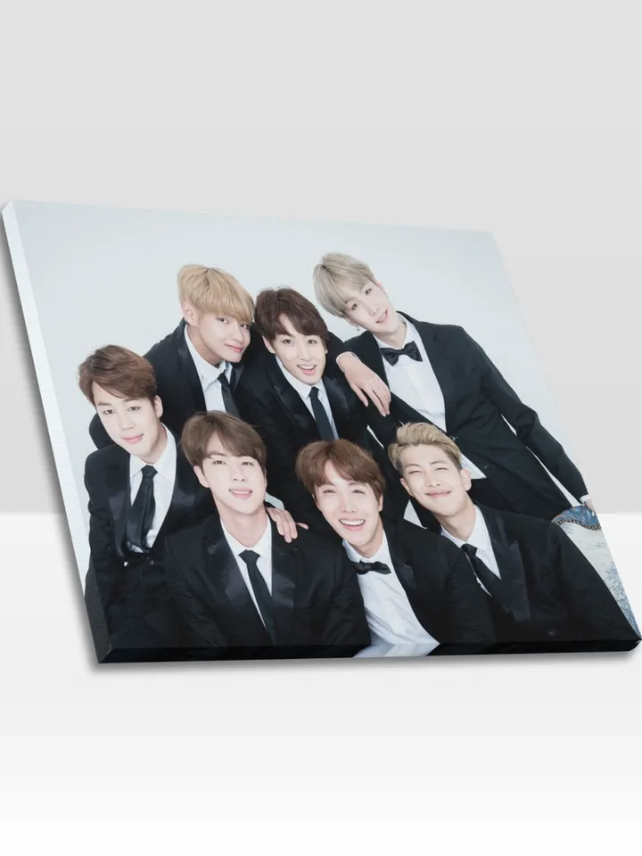BTS Frame Canvas Print, Wall Art Home Decor