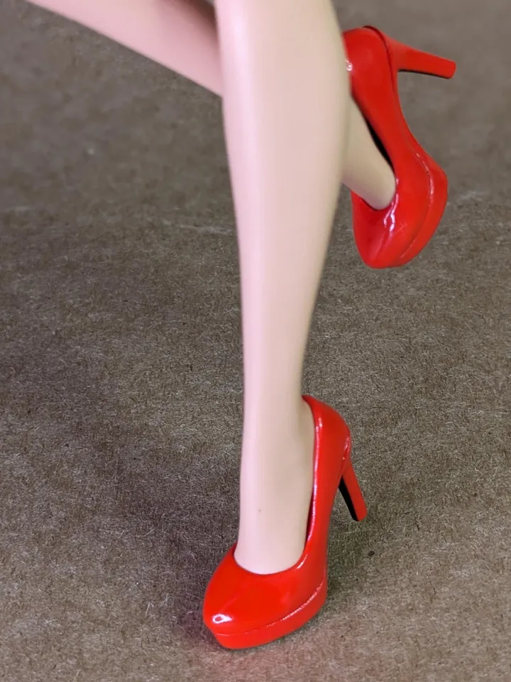 Red heels shoes for fashion female dolls (Color Infusion, MH)