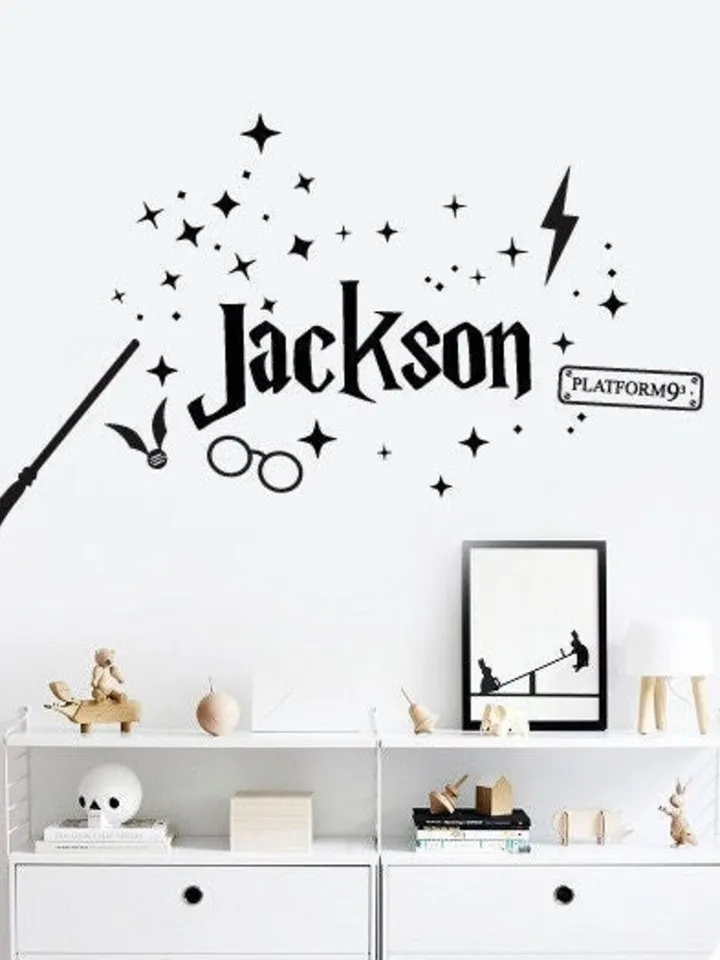 Potter Custom Name Decal - Personalized Name Decal, Gift for Kids, Kids Room h167