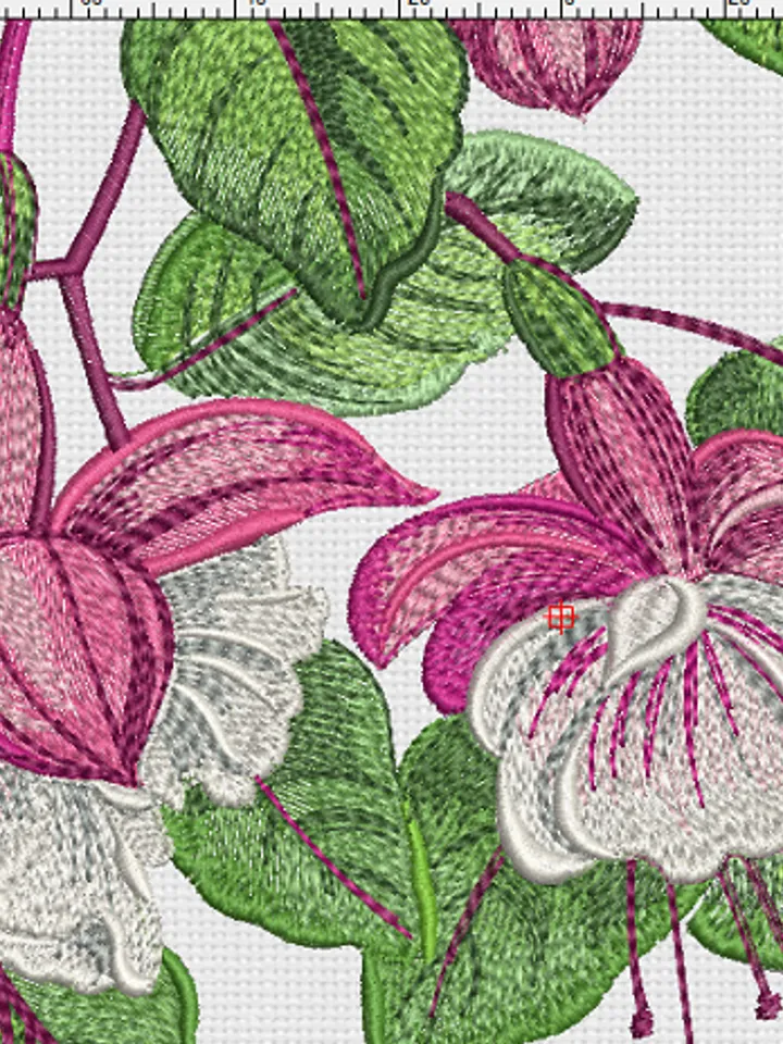 Fuchsia 10x12  Embroidery Design