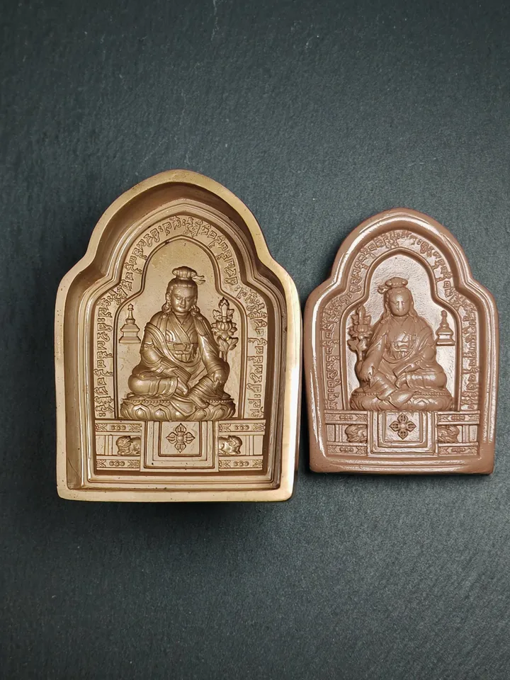 Jigme Lingpa Tsa Tsa Mold,Gandhanra Handmade Tibetan Tsha Tsha Statue Mould,9cm Height