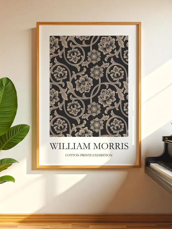 William Morris Style Wall Art Print Museum Poster Home Decor Interior Design Pattern Vintage Painting Textile Gallery Gift Digital Download