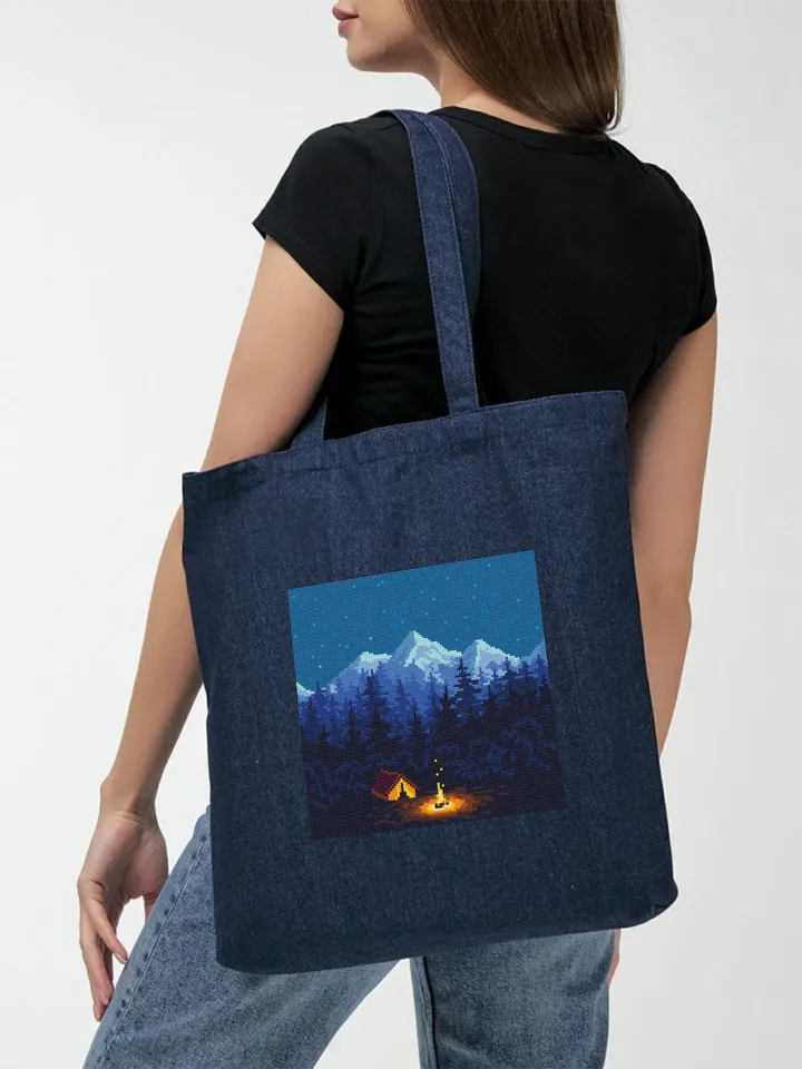 Mountain landscape cross stitch pattern download PDF Nature cross stitch chart Camping digital Mountain cross stitch Adventure awaits #L35
