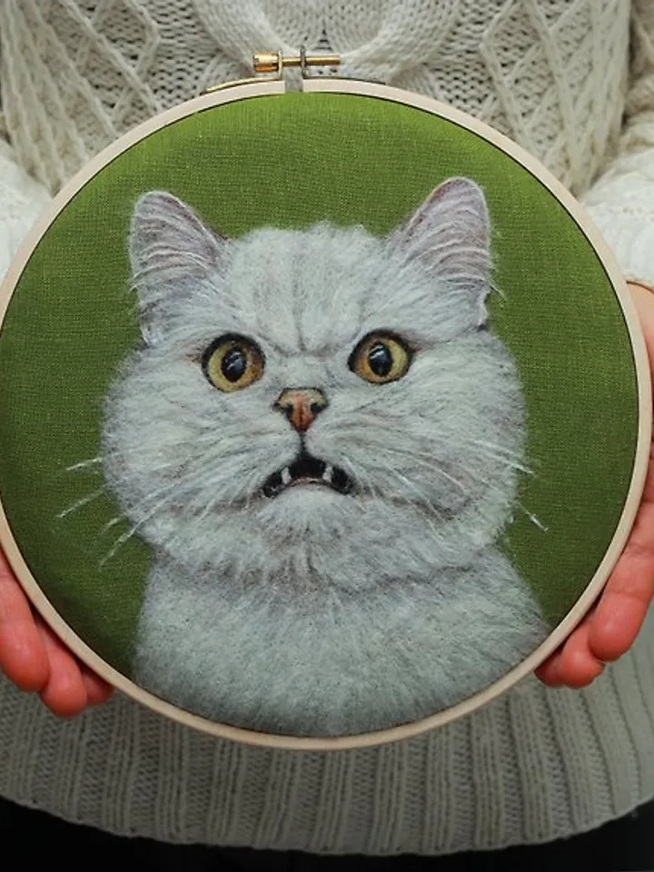Realistic Needle felted cat custom, Christmas Gift Wrapping,Customized gift