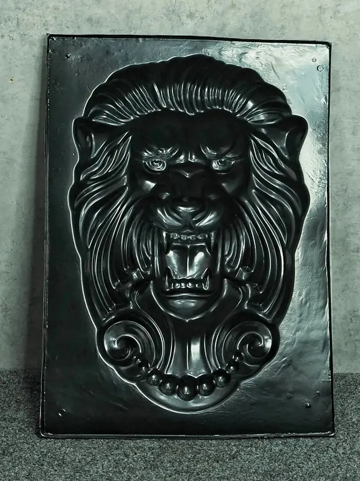 Plastic Mold for concrete and gypsum "Lion" DIY large Mold size