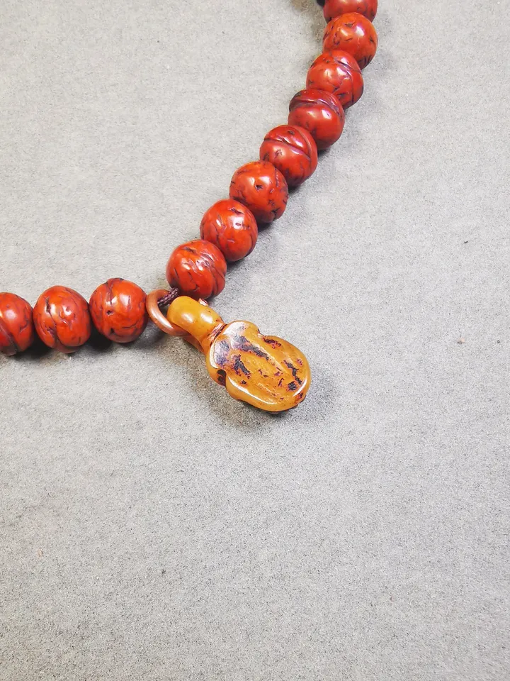Yak Bone Carved Skull Bead Clipe Pendant for Mala,Prayer Beads Accessories,Gandhanra Tibetan Amulet