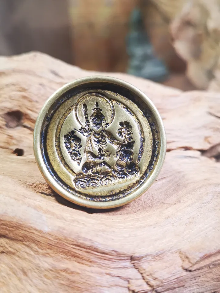 Gandhanra Old Tibetan Buddha Statue Tsa Tsa Mold,Guru Rinpoche,Padmasambhava,DIY Mould Tsha Tsha Statue