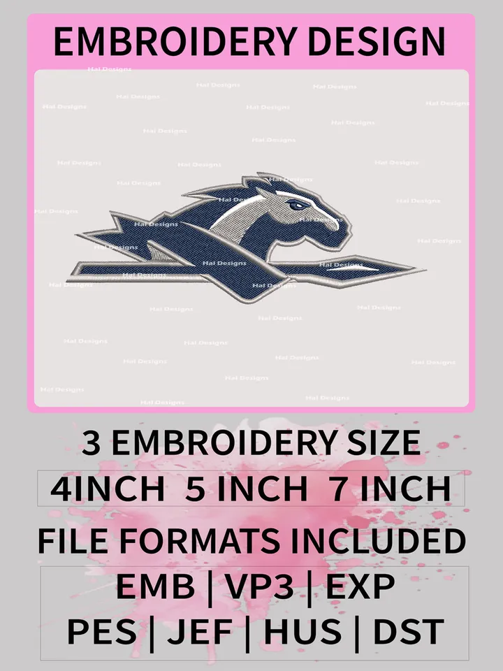 NCAA Longwood Lancers Embroidery File, 3 Sizes, 6 Formats, NCAA Machine Embroidery Design, NCAA Logo, NCAA Teams