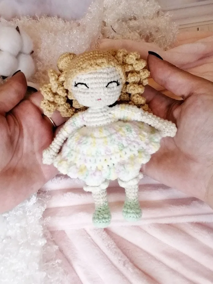 PDF Crochet Pattern Sleeping Baby Doll, Amigurumi Doll Pattern, Cute Handmade Crochet Doll, DIY Baby Doll Gift, Eco-Friendly Handmade Toy