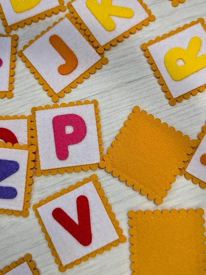 ABC Letter Felt Alphabet ABC Kids, Educational toys made of felt