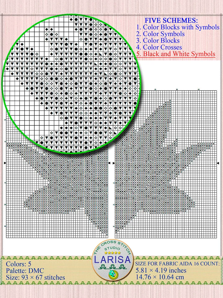 Pink Lotus Flower Cross Stitch Pattern | Pink Lotus Flower