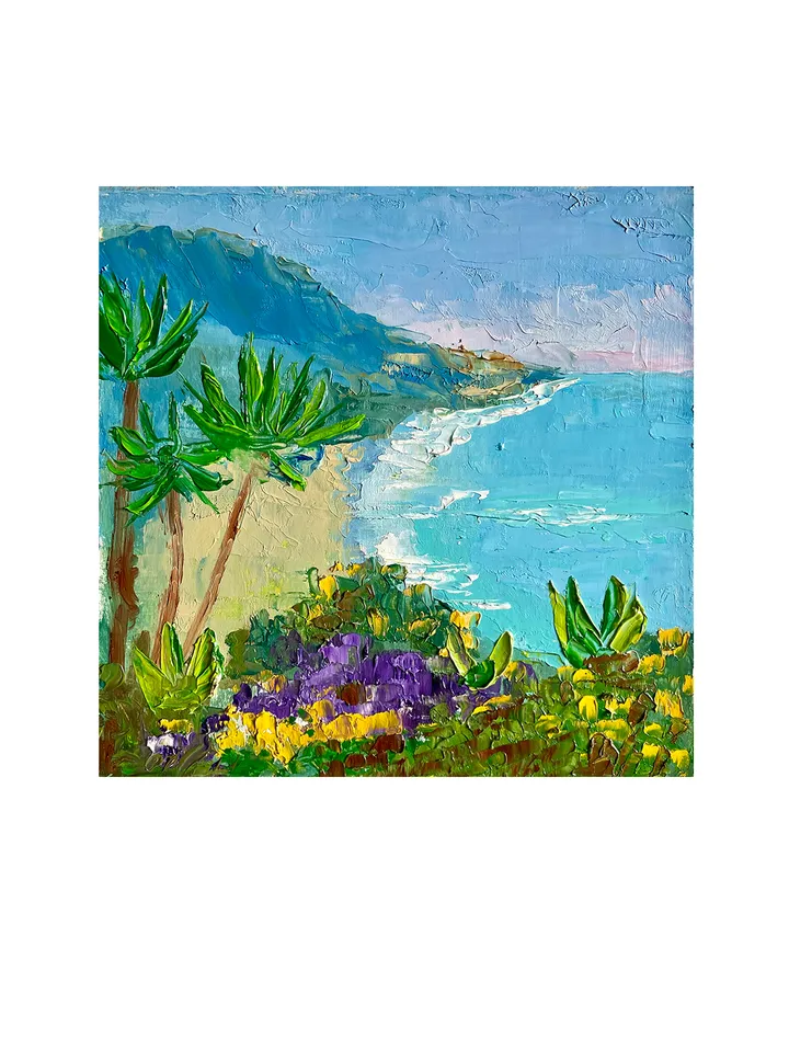 Landscape Painting Original Oil Painting Laguna Beach California Coastal fine art