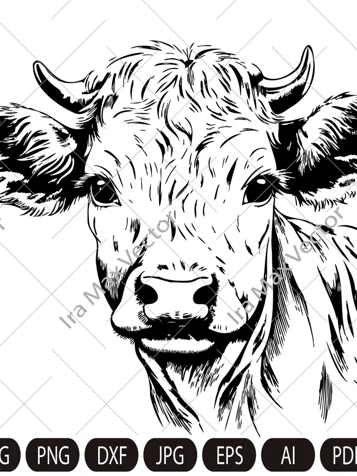 Cute calf svg, calf png, cow little svg, calf vector, calf cricut file, calf silhouette, calf print file, cow clipart, cow svg, cow baby svg