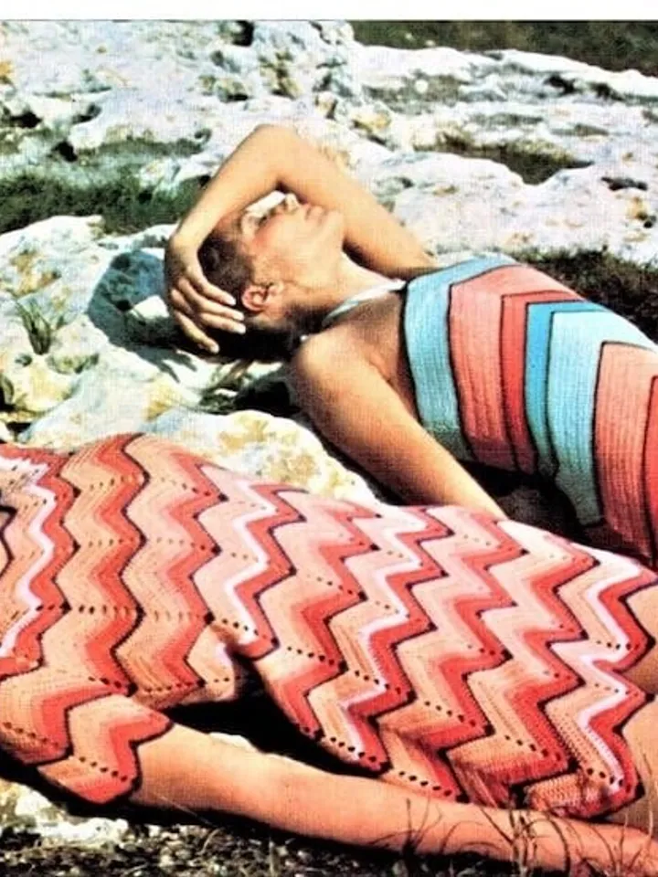 Crochet Pattern womens dress, Summer dress, Instant Download pdf, Chevron patterned dresses