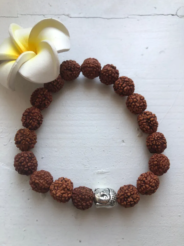 Genuine Rudraksha Seed bracelet | Bali Jewerly | Buddha Bead Bracelet | Sacred Jewerly | Healing Bracelet | Gift for Her | Aromatherapy