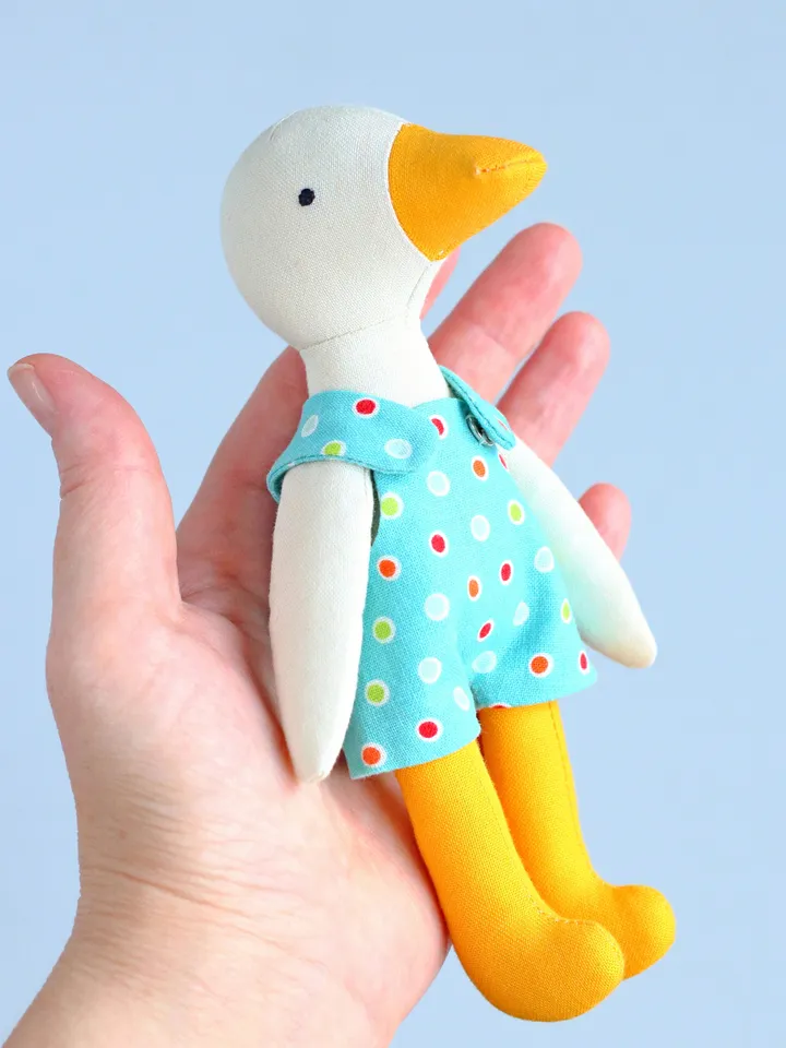 PDF Mini Duck (Goose) Stuffed Animal Sewing Pattern