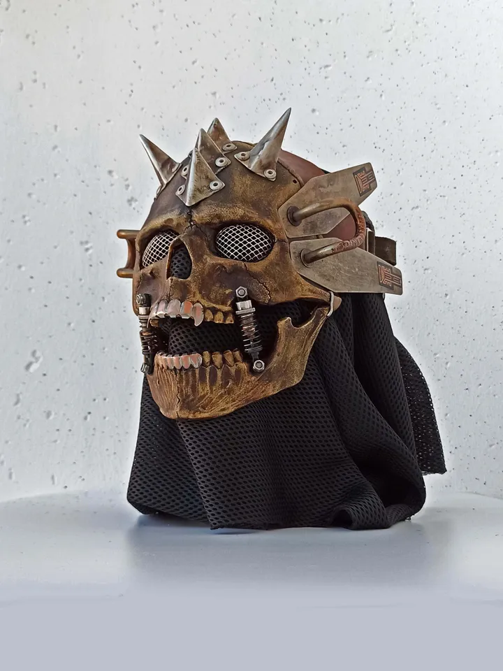 Cyberpunk Post-Apocalypse Skull Mask