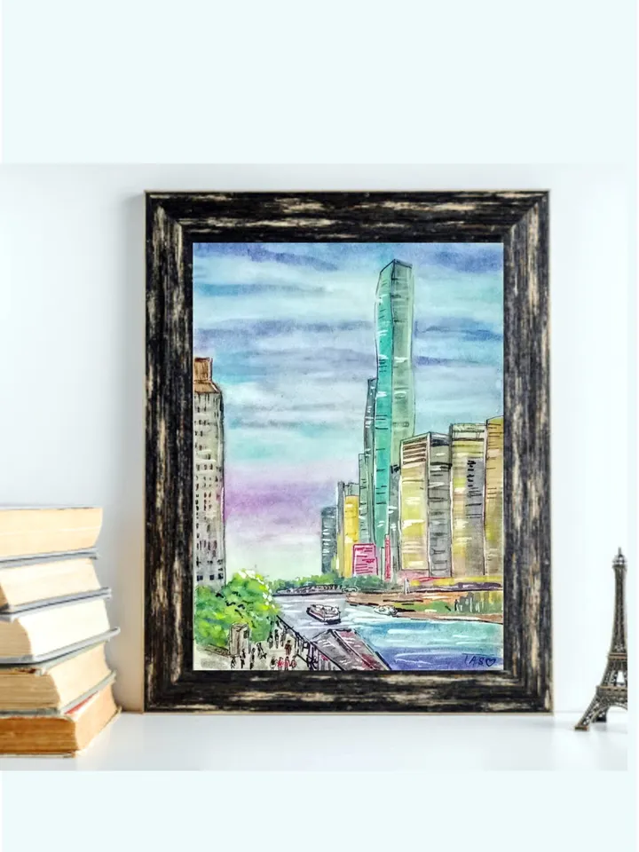 Painting Chicago City Street