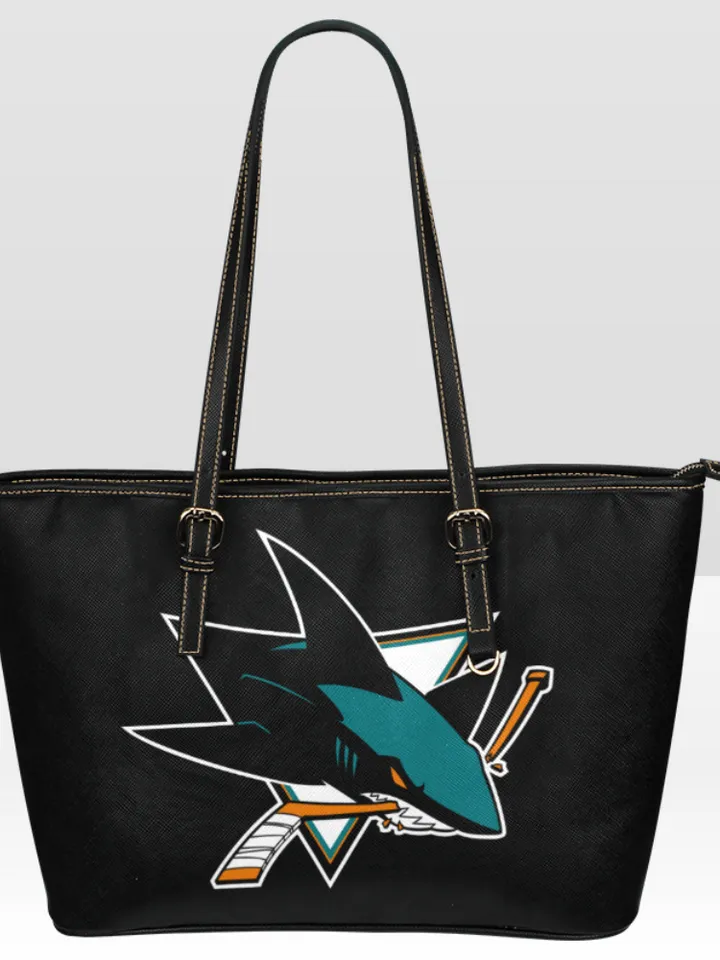 San Jose Sharks Leather Tote Bag